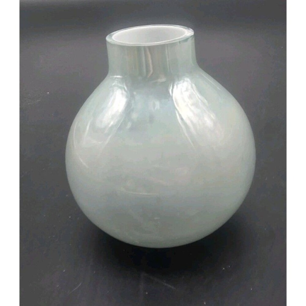 Pier 1 Midge Cased Glass Vase Seafoam Green